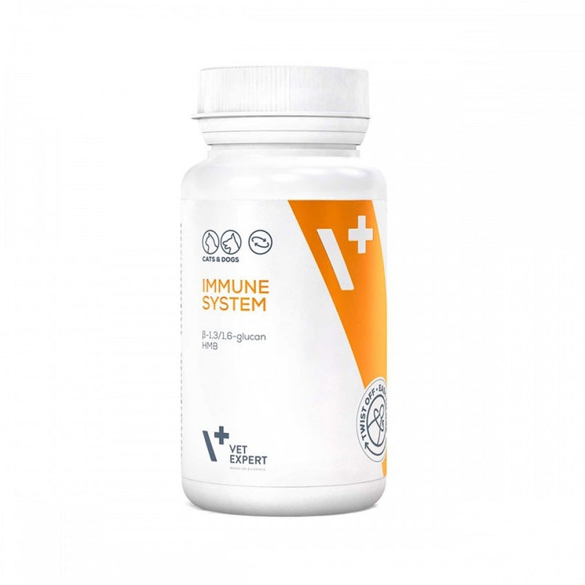 Vet Expert Immune System Supliment Imunitar Caini si Pisici, Beta-Glucan & Echinacea, 30 caps