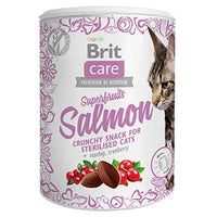 Recompense cu somon si superfructe pentru pisici Brit Care Cat Snack Superfruits, 100g