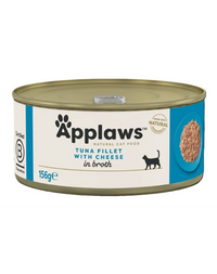 Hrana umeda pentru pisici cu file de ton si branza Applaws Cat, 156g