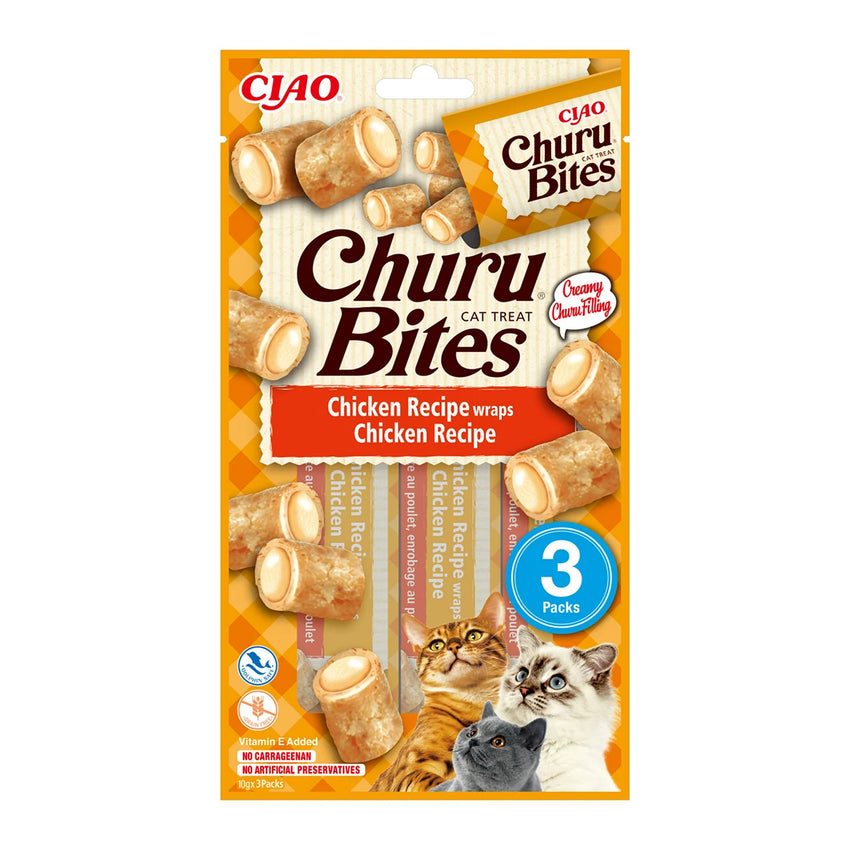 Recompense moi pentru pisici cu pui Churu Cat Bites, Inaba
