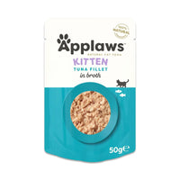 Hrana umeda pentru pisoi cu file de ton in supa Applaws Kitten, 70g
