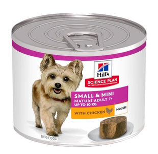 Hrana Umeda pentru Caini Seniori Talie Mica Hill’s Science Plan Mousse cu Pui 200g, Nutritie Completa si Vitalitate