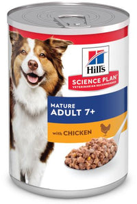 Hrana umeda pentru caini Hill's Science Plan Canine Mature Chicken 370g – conserva cu pui pentru caini seniori