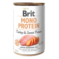 Hrana uscata pentru caini, proteină unica de curcan - BRIT Mono Protein Turkey & Potato 400g