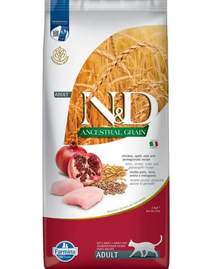 Farmina N&D Ancestral Grain Hrana Uscata Pisici Adulte, cu Pui, Cereale Ancestrale, 1.5kg