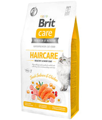 Hrana uscata pentru pisici, blana sanatoasa si piele protejata - BRIT CARE Cat Haircare Healthy & Coat 2kg