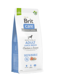 Hrana uscata pentru caini adulti de talie mare - BRIT CARE Dog Sustainable Adult Large Breed 12+2kg