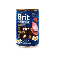 Hrana umedă completă pentru câini - BRIT Premium by Nature Turkey & Liver 400g