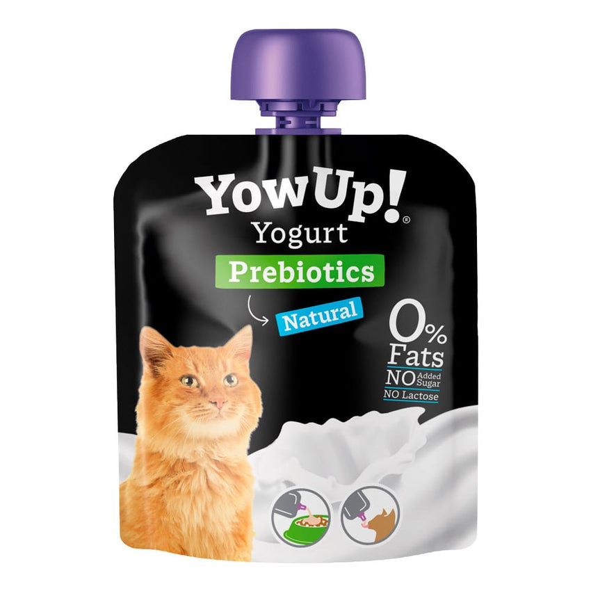 Iaurt pentru pisici cu prebiotice naturale YowUp, 0% grasimi, fara lactoza, 85g