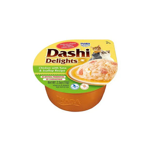 Gustare umeda premium pentru pisici - CHURU Cat Dashi Delights Chicken & Tuna & Scallop