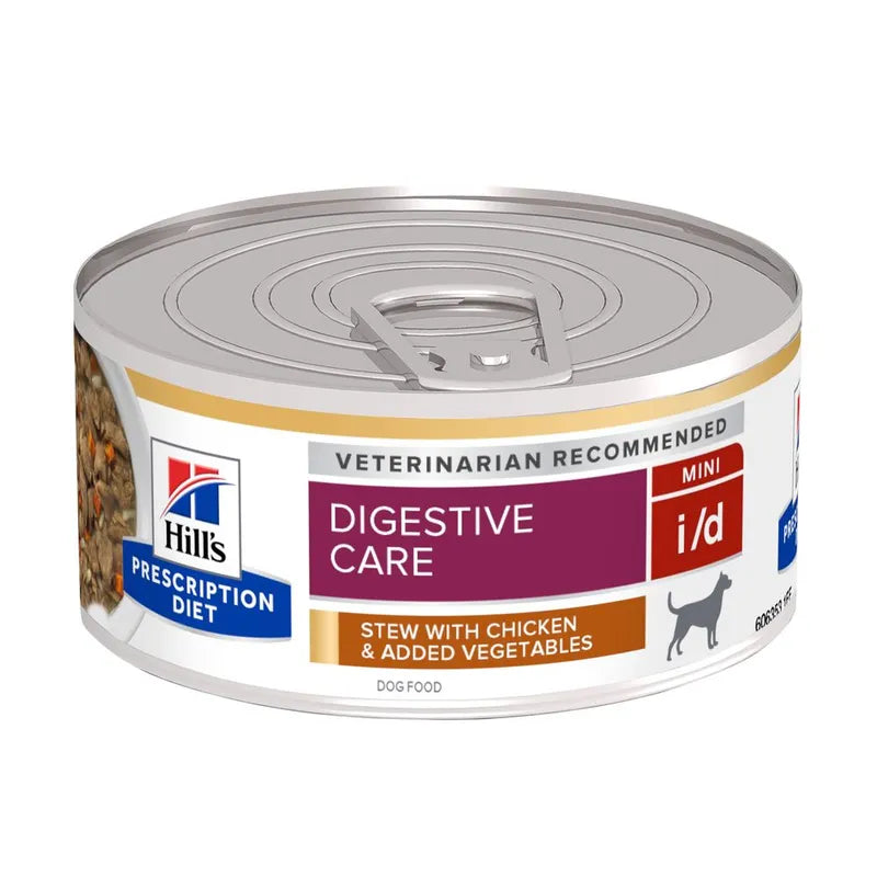 Hill's Prescription Diet Hrana Umeda Caini Mici i/d Stress, Pui si Legume Stew, 156g