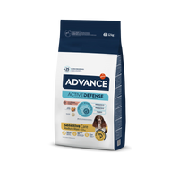 Hrana uscata pentru caini adulti cu sensibilitate digestiva - ADVANCE Dog Sensitive Somon & Orez 12 kg