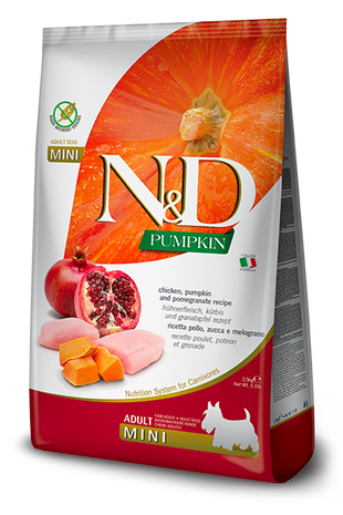 Hrana uscata caini Farmina N&D Pumpkin cu pui Starter pentru toate taliile 2.5kg