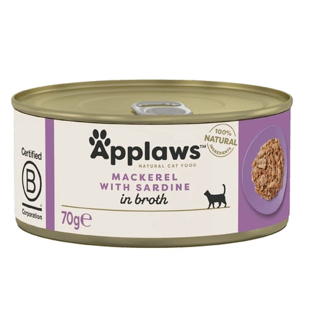 Hrana umeda pentru pisici senior cu ton si sardine Applaws Cat, 70g
