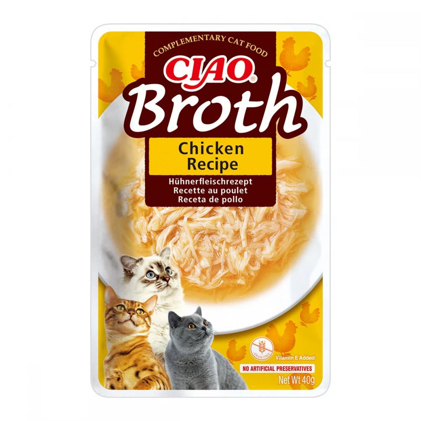 Supa (broth) pentru pisici cu pui Ciao Churu Cat, Inaba