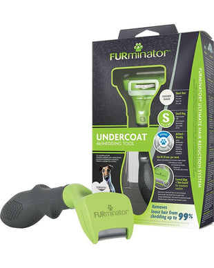 Furminator perie DeShedder pentru Caini de Talie Mica cu par scurt Undercoat, marimea S