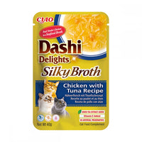 Supa (broth) fina pentru pisici cu pui si ton Churu Cat Dashi Silky, Inaba