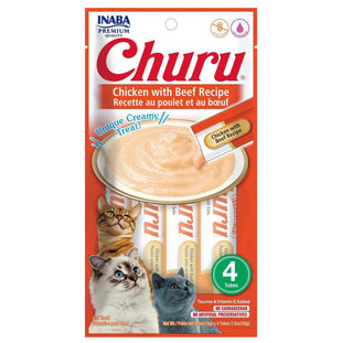Gustare cremoasa premium pentru pisici - CHURU Cat Chicken with Beef Recipe