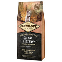 Hrana uscata premium pentru catei talie mare - CARNILOVE Dog Salmon & Turkey LB Puppy 1,5kg