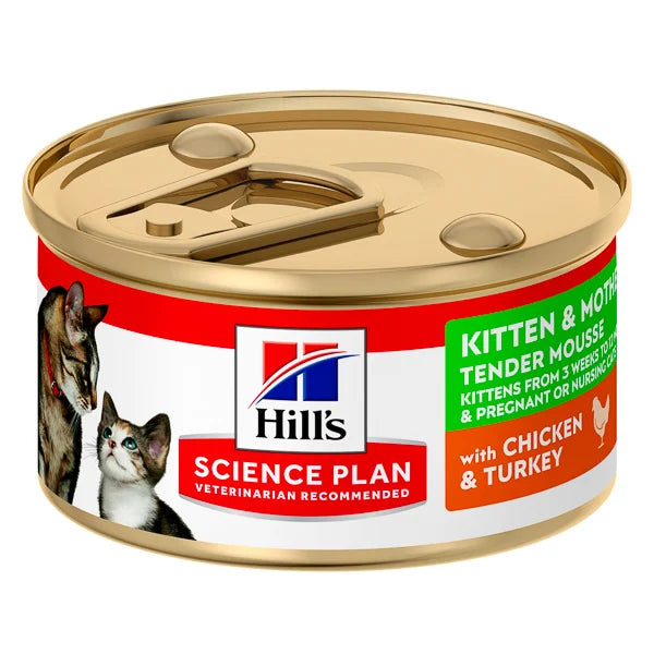 Hrana Umeda pentru Pisoi si Pisici Gestante Hill’s Science Plan Kitten & Mother Mousse 85g, Nutritie Completa Premium
