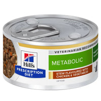 Hill's Prescription Diet Hrana Umeda Pisici Metabolic, Pui si Legume Stew, 82g