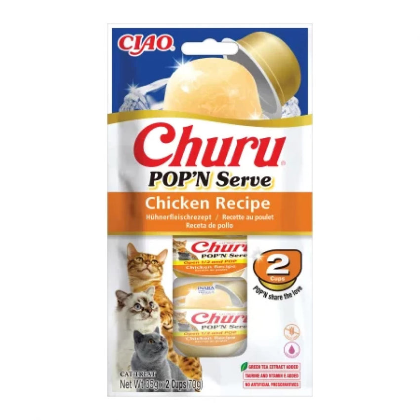 Recompense (capsule) pentru pisici cu pui Churu Cat Pop'n Serve, Inaba
