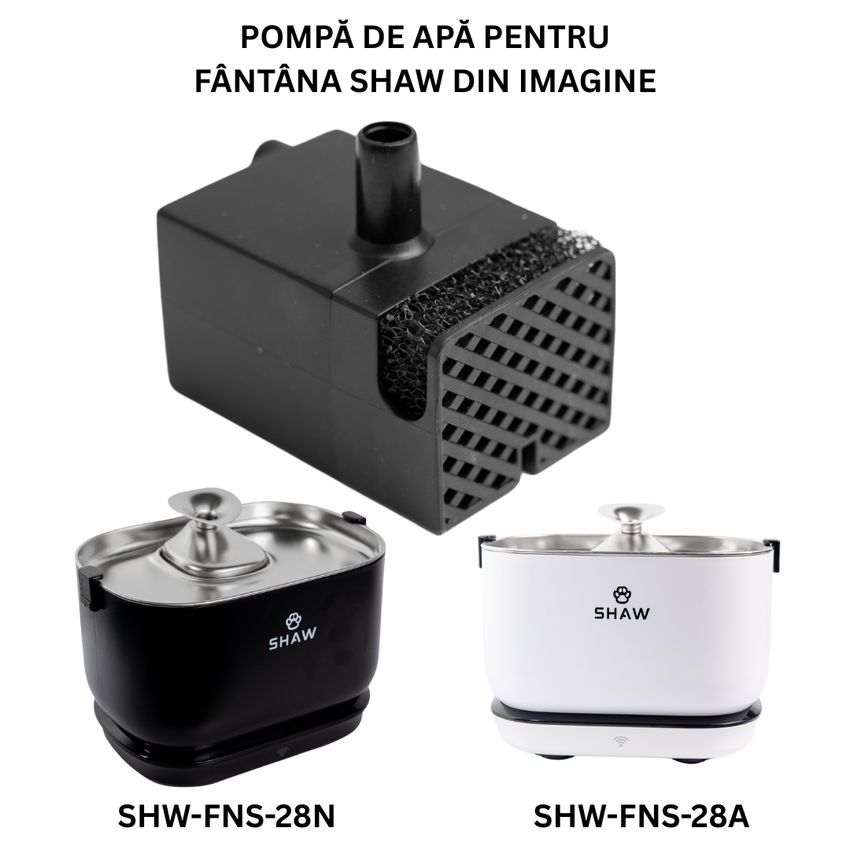 Pompa Fantana Smart SHAW PRO V3 cu aplicatie mobila, wireless