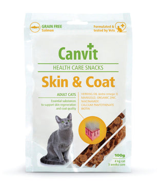 Gustări pentru piele și blană sănătoasă - CANVIT Health Care Snack Skin & Coat 100g