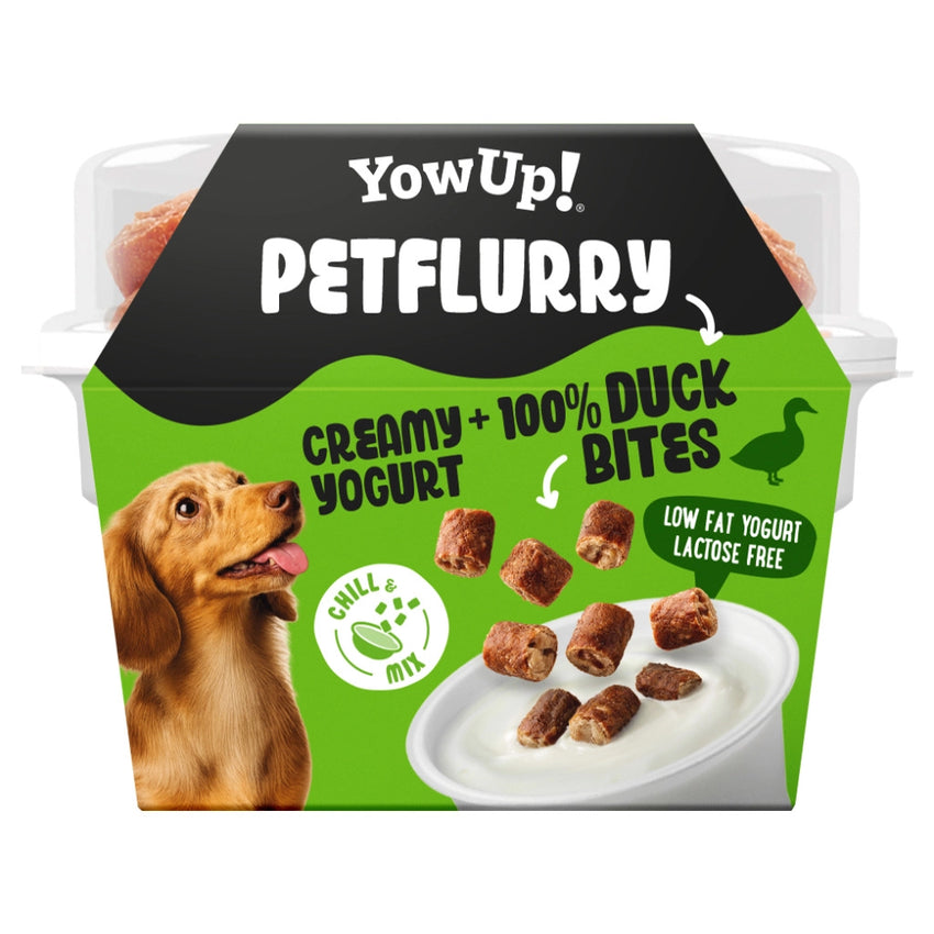 Iaurt (PetFlurry) pentru caini cu rata YowUp, fara lactoza, 125g