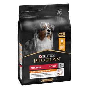 Hrana Uscata pentru Caini Adulti Talie Medie Purina Pro Plan cu Pui 3kg, Nutritie Completa si Musculatura Puternica