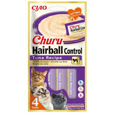 Gustare cremoasa pentru pisici, control ghemotoace de par - CHURU Cat Hairball Control Tuna Recipe 4P