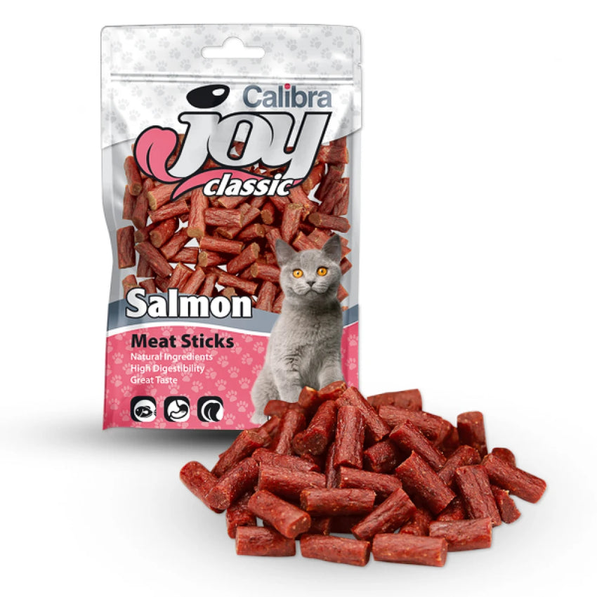 Recompense (sticks) pentru pisici cu somon Calibra Joy Cat Classic, 70g