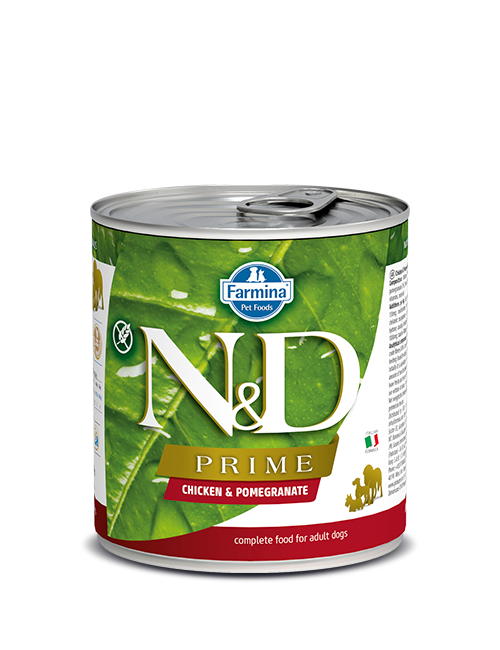 Hrana umeda pentru caini - Farmina N&D Prime Caine Pui si Rodie 285g