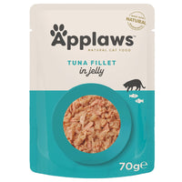 Hrana umeda pentru pisici - APPLAWS Cat Plic File de Ton cu Sparanghel in Supa 70g