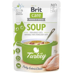 Hrana umeda pentru pisici, supa cu curcan - BRIT Care Cat Soup with Turkey 75g