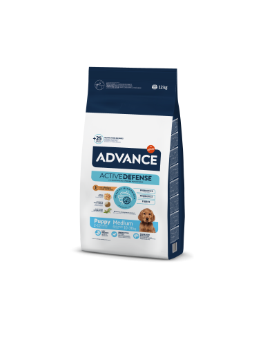Hrana uscata pentru catei de talie medie, protectie digestiva si imunitate - ADVANCE Dog Medium Puppy Protect 12 kg
