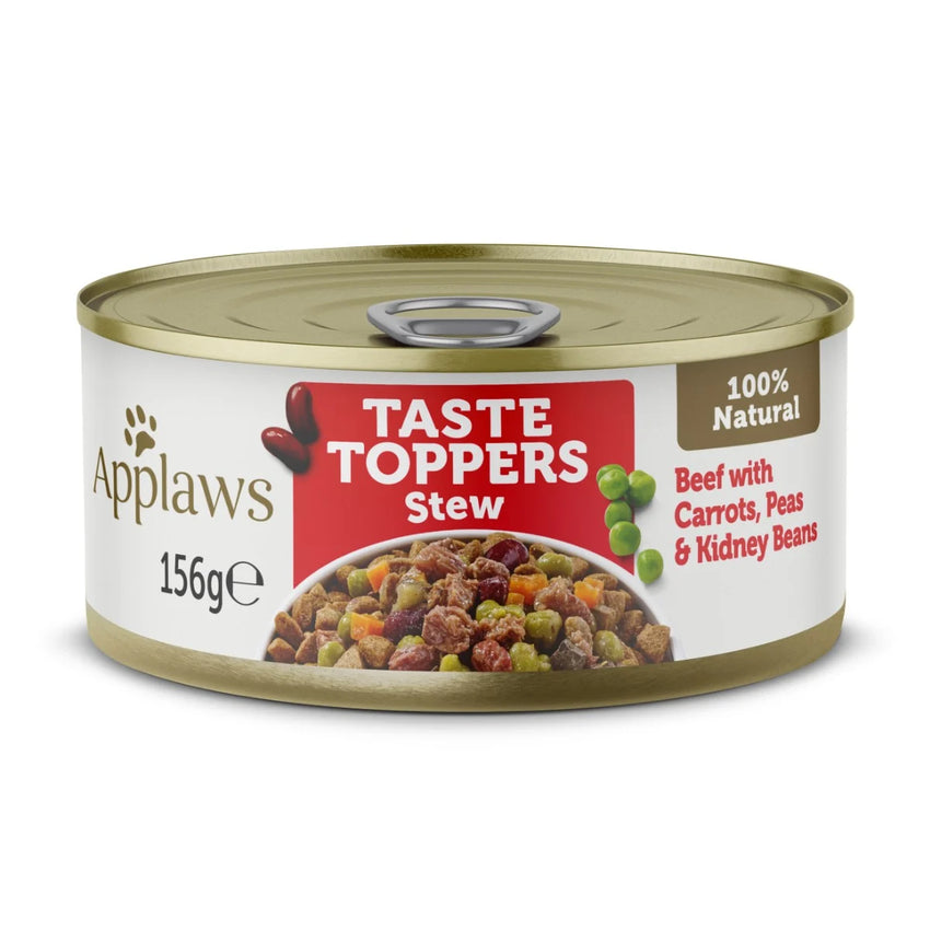 Topper hrana umeda pentru caini cu vita si legume Applaws Dog, 156g