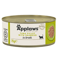 Hrana umeda pentru pisici cu fileu de ton si alge marine Applaws Cat, 70g