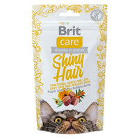 Recompense pentru blana stralucitoare la pisici Brit Care Cat Snack Shiny Hair, 50g