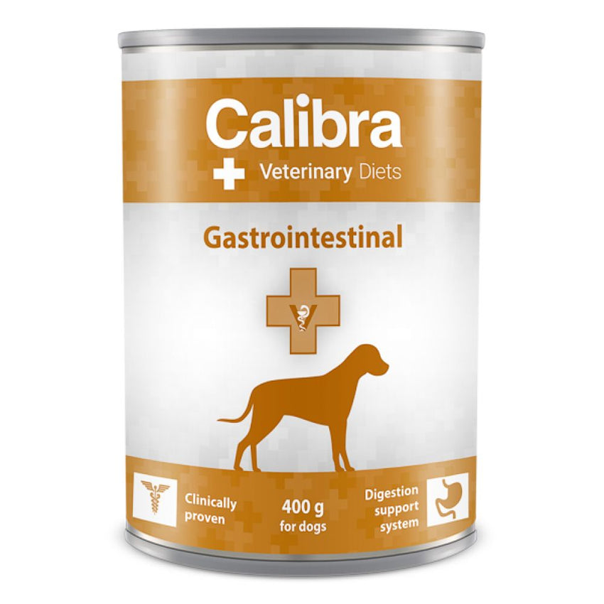 Hrana umeda dietetica pentru caini cu afectiuni gastrointestinale Calibra Veterinary Diets Gastrointestinal, conserva 400g