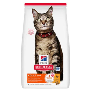 Hrana Uscata pentru Pisici Adulte Hill’s Science Plan Adult cu Pui 3kg, Nutritie Echilibrata pentru Sanatate si Vitalitate