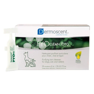 Solutie pentru curatarea urechilor caini si pisici Dermoscent PYOclean Oto 10 monodoze