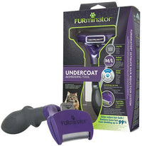 Furminator perie DeShedder pentru pisici de talie Medie/Mare cu par lung Undercoat, marimea M/L