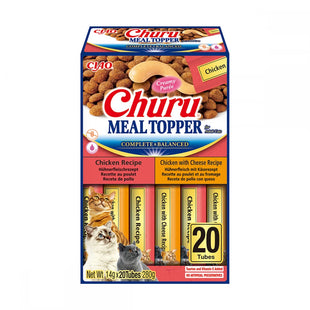 Topper pentru hrana pisici cu pui si branza Churu Cat Meal Topper, Inaba