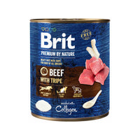 Hrana umedă complementară pentru câini - BRIT Premium by Nature Beef & Tripes 400g