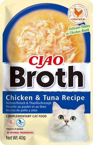 Supa umeda pentru pisici, cu pui si ton - CHURU Cat Supa Chicken & Tuna Ciao