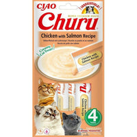 Gustare cremoasa premium pentru pisici - CHURU Cat Chicken with Salmon Recipe