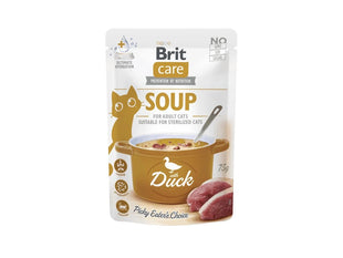 Hrana umeda pentru pisici, supa cu rata - BRIT Care Cat Soup with Duck 75g