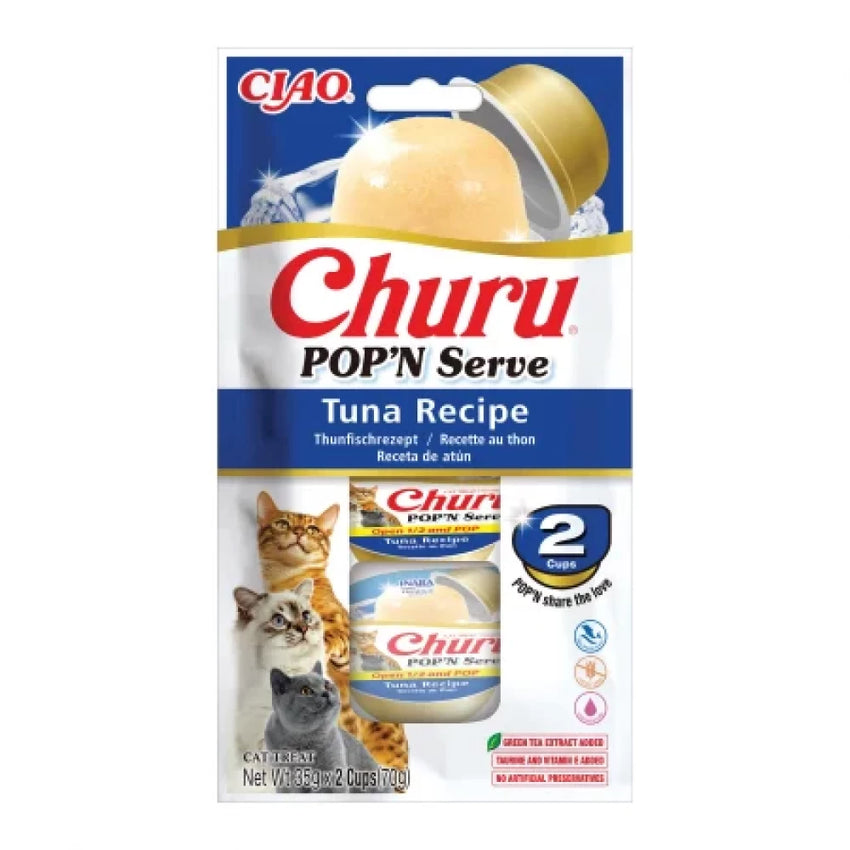 Recompense (capsule) pentru pisici cu ton Churu Cat Pop'n Serve, Inaba