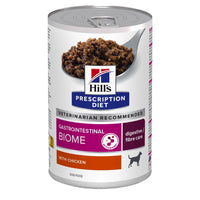 Hrana umeda dietetica pentru caini cu afectiuni gastrointestinale cu pui si legume Hill's Prescription Diet Canine GI Biome, 354g